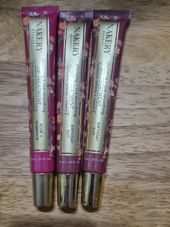 Nakery Other - Nakery Beauty Plumping Lip Treatment — Pink (Rose Romance & Birthday Suit)